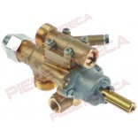 Robinet gaz PEL tip 22S/O , intrare gaz cu filet M20x1,5mm (teava Ø12mm), iesire gaz cu filet M20x1,5mm (teavaØ12/10mm), conector flacara pilot M10x1, duza bypass Ø0,35mm, conectare termocupla M8x1, lungime ax 28/13mm, diametru ax 10x9mm