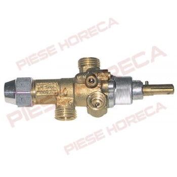 Robinet gaz PEL tip 21S, intrare / ieșire gaz  M16x1.5, conexiune termocupla M8x1, ax 8x6.5 mm