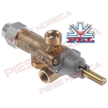 Robinet  gaz PEL21S, ax 8 x 6,5 mm gratar, roca vulcanica, grill, plita MBM, Electrolux, OLis, Casta