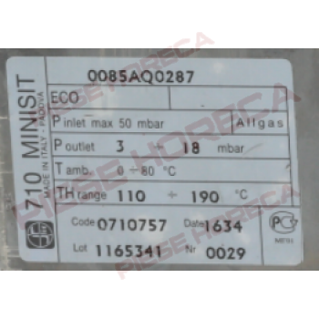Valva gaz termostata pentru friteuza Minisit 710, temperatura de lucru 110-190oC SIT -0710757