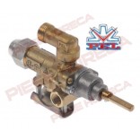 Robinet de gaz PEL21S  montare, prindere pe teava cu flansa