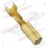 Papuci pentru cablu aprindere piezoelectrica, diametrul interior de 4mm, pentru cablu de 0,5-1,5mm2, temperatura maxima constructiva 125 °C, confectionat din aliajCu