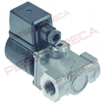 Electrovalva 230V DN 15mm, conexiune ½", lungime 72mm, cu bobina BRAHMA, tip 18811003, p max 0,5bar reg. no. 63AQ0626, cod original 5018106116