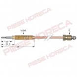 Termocupla, senzor prezenta flacara,  SIT cu filet capat M8x1 si filet robinet gaz M8x1