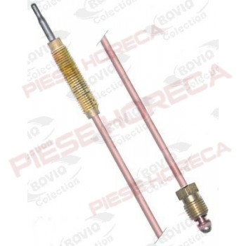 Termocupla, sensor de siguranta pentru flacara, cu conectare la flacara cu filet de M9x1, lungime de 600mm, conectare la robinet cu filet de M8x1, pentru SILKO, GIG