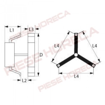 Motor ventilator SP-25-AF-001 pentru cuptor OZTIRYAKILER