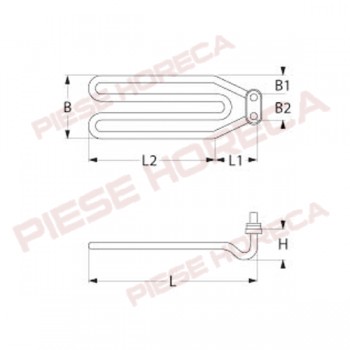 Rezistenta 2500W ELETTROBAR