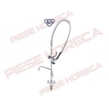 Baterie prespalare cu dus flexibil si pipa lavoar cu montare pe blat