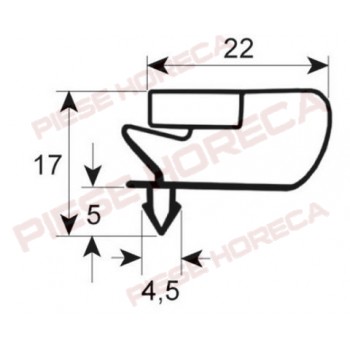 Garnitura, cheder usa frigider Inomak  dimensiuni 1595x650mm la varfuri
