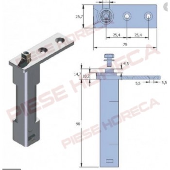 Balama cu arc pentru frigider, dulap frigorific, masa rece, INFRICO