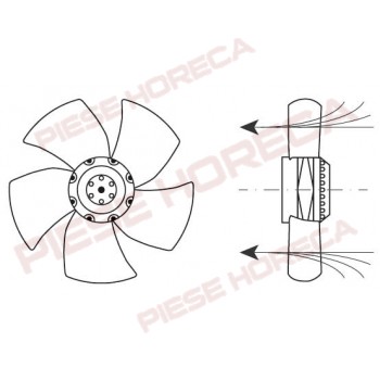 Ventilator EBM-PAPST model A4E315-AC08-19 pentru abatitor ILSA, MARENO