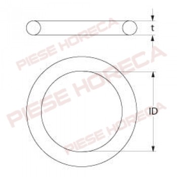 Oring siliconic pentru valva evacuare cuptor RATIONAL, SCC, CM, FAGOR