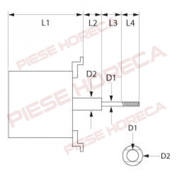 Motor ventilator MFA80-H30-VA pentru cuptor GIORIK