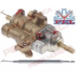 Robinet gaz termostat PEL 25ST 100-300°C montare cu flansa pe teava de alimentare cu gaz la plita, gratar, cuptor MBM, Dexion  