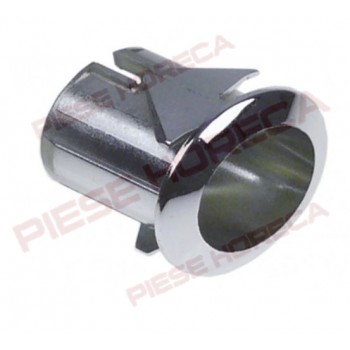 Suport buton oval cromat 