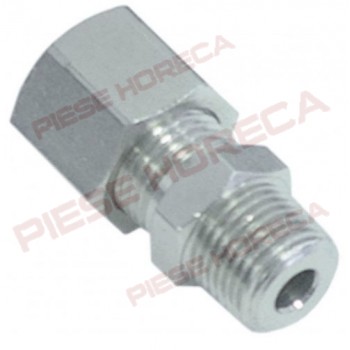Niplu dublu cu filet de M10x1 pentru conectare alimentare sisteme de spalare a cuptoarelor si masinilor de spalat vase