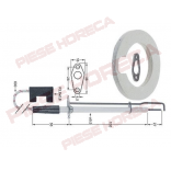 Electrod aprindere arzator cuptor Rational modelele SCC…, CM… 