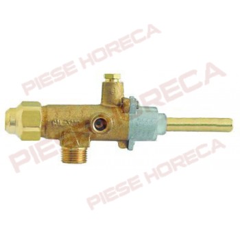 Robinet gaz COPRECI tip CAL-3200, intrare gaz M18x1,5, duza bypass 1,2mm, lungime ax 46/12mm, diametru ax 10x8mm, conectare termocupla M8x1. Pentru FAGOR