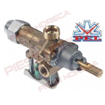 Robinet gaz PEL 21S pentru gratar roca vulcanica, plita AngeloPo, Modular