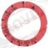 Disc autoadeziv cu simboluri 110-190 &deg;C, o 63 x 45,5 mm, rosu