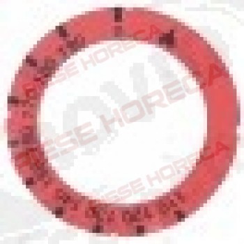 Disc autoadeziv cu simboluri 110-190 &deg;C, o 63 x 45,5 mm, rosu