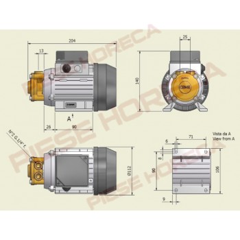 Pompa apa MTP600 HP conectare cu filet de1/4  producator CEME