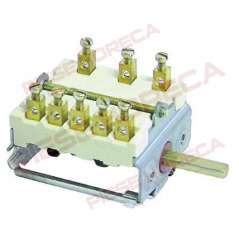 Comutator ceramic EGO 4927215000, 49.27215.000, pentru plita electrica, aragaz electric, 7 pozitii, 0-1-2-3-4-5-6