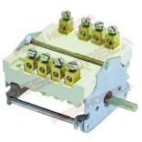 Intrerupator, selector, pornit/oprit, 0-1-0-1, producator EGO cod 43.42032.000, 4contacte, 32A, dimensiuni ax-6x4,6mm, lungime ax 23mm, conectori electrici cu surub M4x1. Pentru Ascobloc, Capito, Electrolux, Gico, Juno, Mareno
