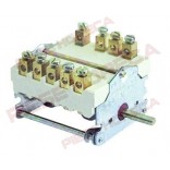 Comutator  7 pozitii, 0-1-2-3-4-5-6, 1NO/ 2CO, 32A, conectori electrici cu surub, dimensiuni ax 6x4,6mm. Producator EGO cod catalog producator 4327232000
