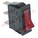 Intrerupator basculant cuptor pizza 30x11 mm rosu