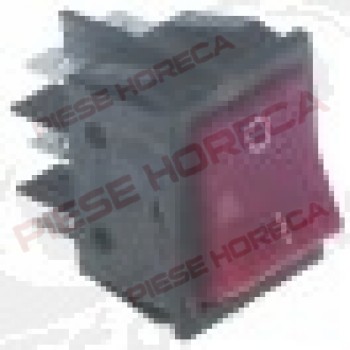 Intrerupator basculant de 30x22 mm, 2 poli