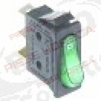 Intrerupator basculant 30x11 mm, iluminat