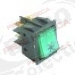 Intrerupator basculant 30x22 mm, verde