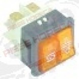 Intrerupator basculant 26,5x25,5 mm, galben