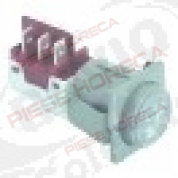 Intrerupator cu Buton 28,5x28,5 mm, 2 poli