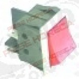 Intrerupator basculant 30x22 mm, rosu