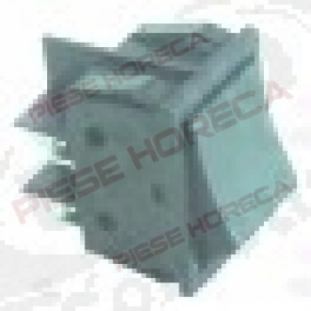 Intrerupator basculant 30x22 mm, negru