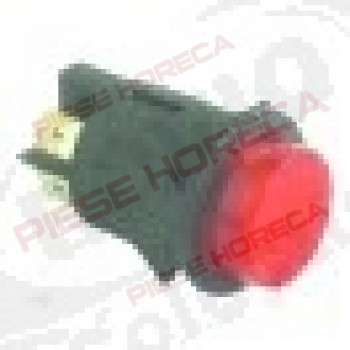 Intrerupator cu Buton o 25 mm, red