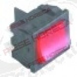 Intrerupator basculant 19x22 mm, red