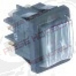 Intrerupator basculant 30 x 22 mm, verde, 2 - poli 2NO, 12V