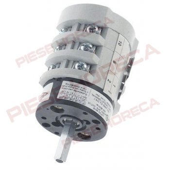 Intrerupator, comutator rotativ 3 pozitii, 0-1-2, 6 contacte espressor Mastro, Elektra, Fiamma