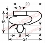 Garnitura, cheder 490x390mm usa masa rece, vitrina Forcar, Tefcold, Fimar, Diamond 