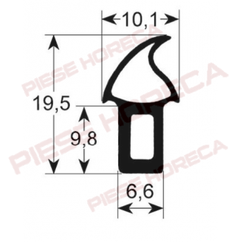 Garnitura, cheder usa cuptor Giga, Mastro, Star-10 lungime 1350mm