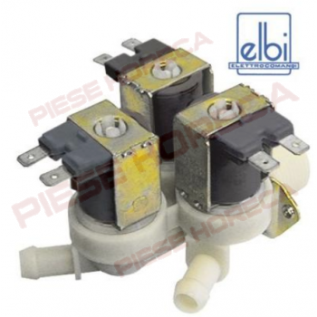 Electrovalva alimentare apa cu 3 iesiri orizontale alimentata la 230V 