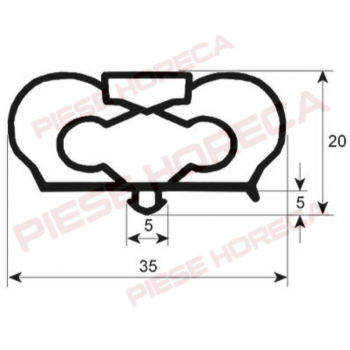 Garnitura usa masa rece Infrico dimensiuni 426x260mm
