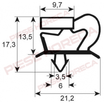 Garnitura usa masa rece Ilsa dimensiuni 426x260mm