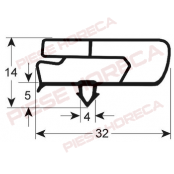 Garnitura usa masa rece Fagor, Edesa, Efficold, Coreco  dimensiuni 560x440mm