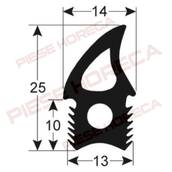 Garnitura usa cuptor UNOX cu lungimea de 2520mm