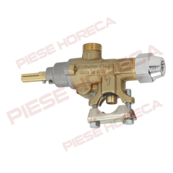 Robinet gaz PEL 21S montare pe teava pentru friteuza, grill, aragaz Giorik, Olis, Baron, Silko