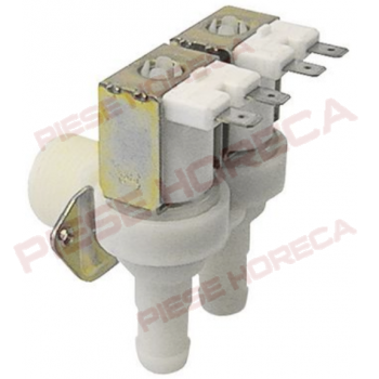 Electrovalva apa dubla unghiulara 2cai alimentare 24VAC iesiri 14mm 